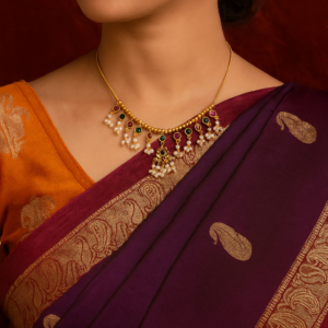 Pearls and Vibrant Stones Necklace Set