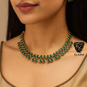 Green Stone Necklace Set