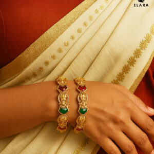 Gold-Finish Bangles