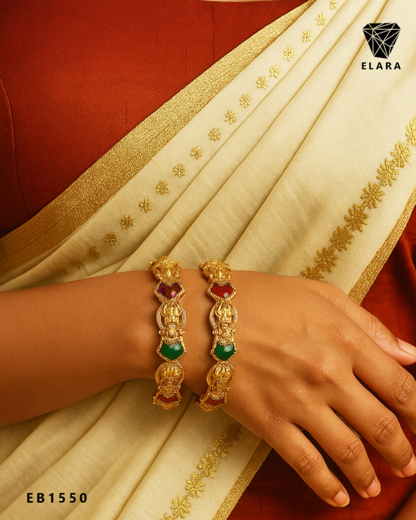 Gold-Finish Bangles