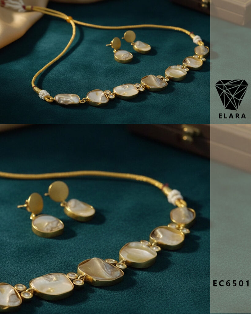 Mother of Pearl Stone Choker Set