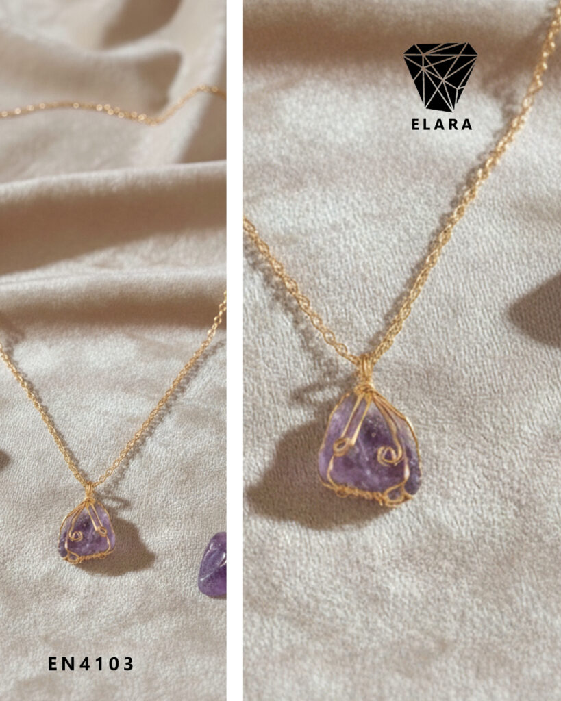 Amethyst Aura Pendent